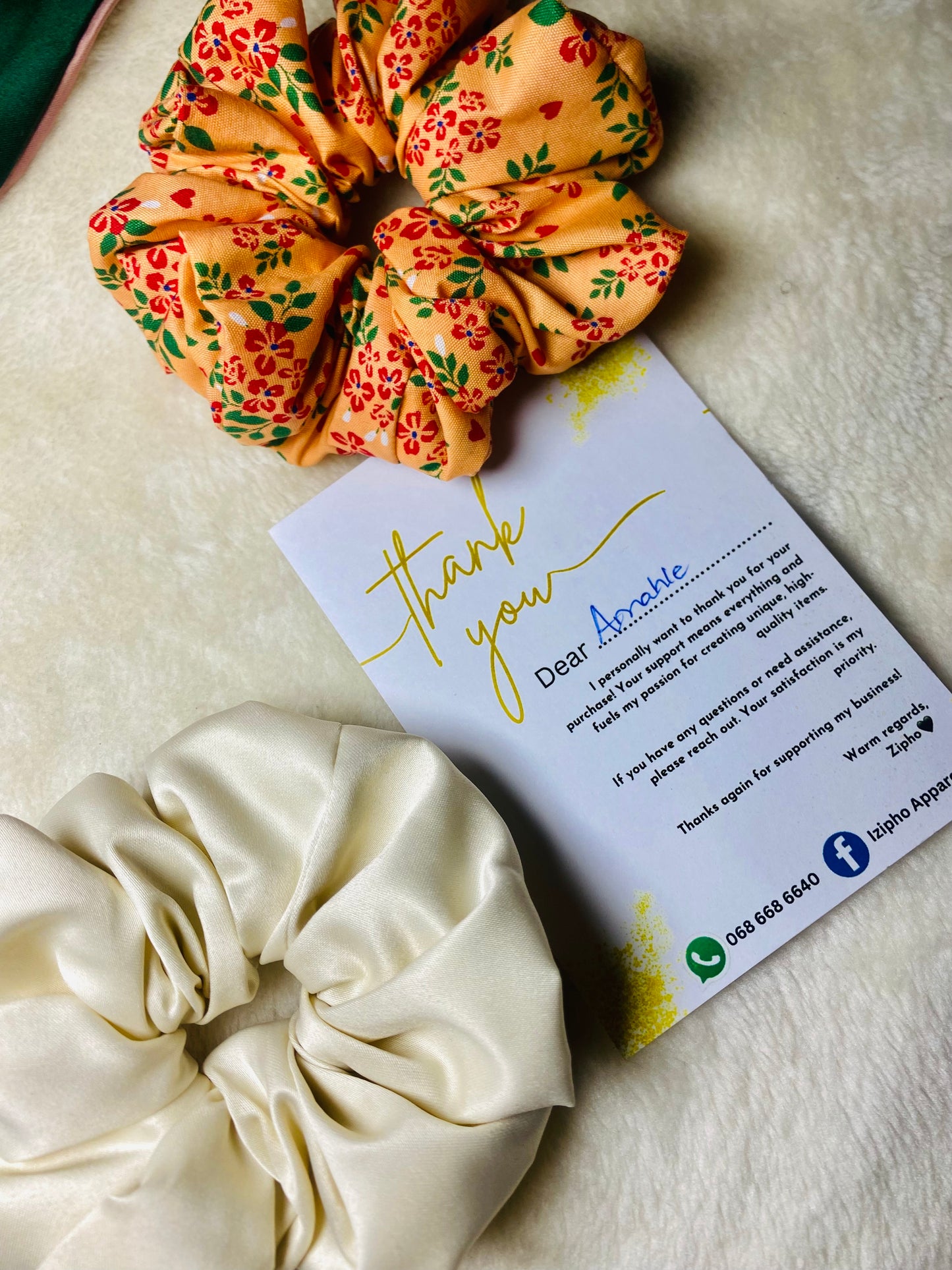 Scrunchies(Cotton and satin)